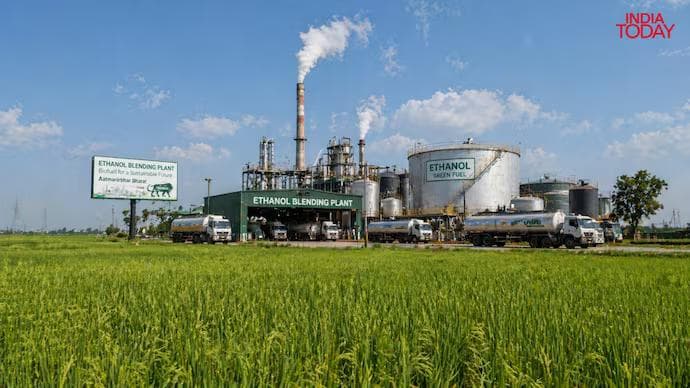 A view of an ethanol blending plant. (Representative Image: AI)